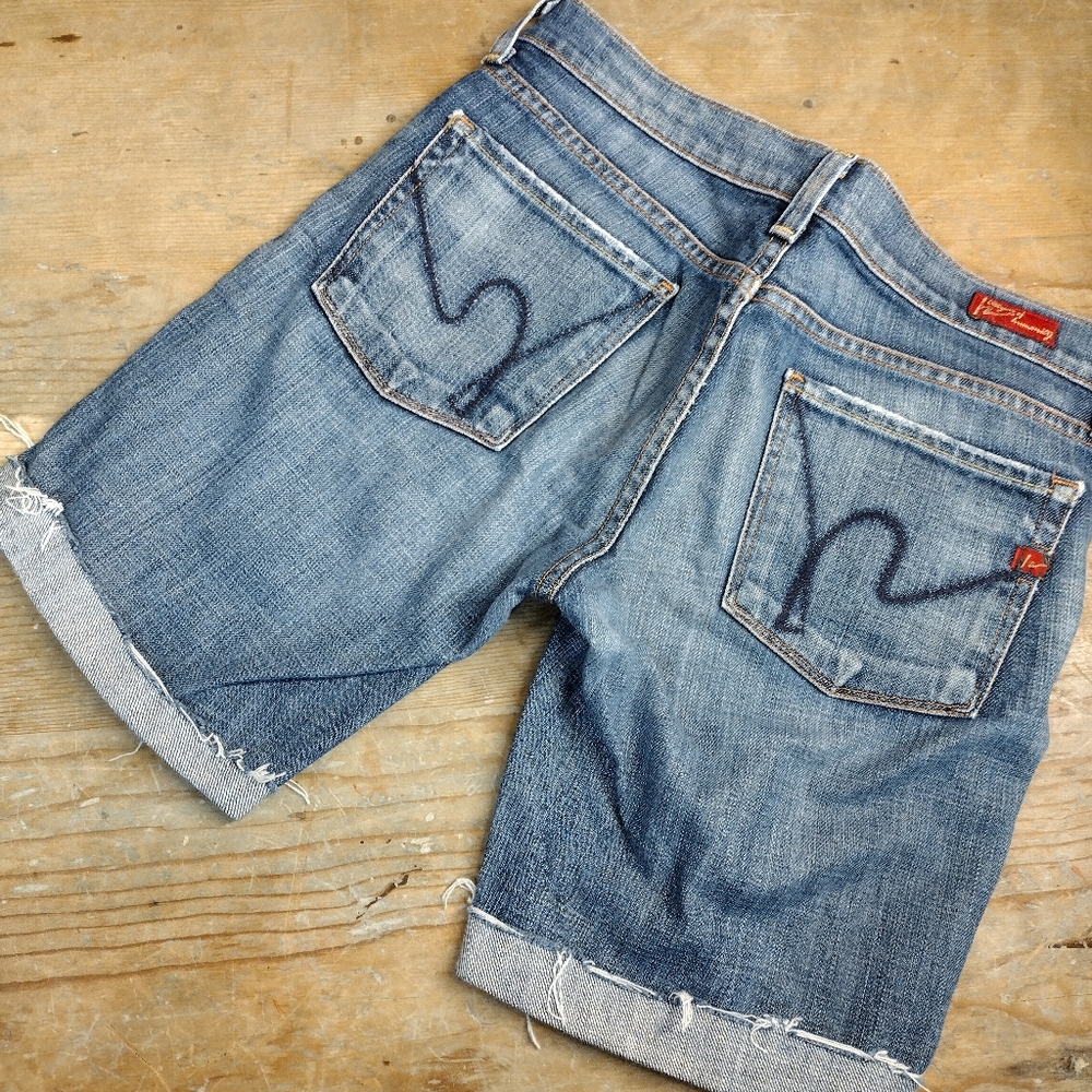 Citizens of humanity Kelly cut off shorts from boot cut jeans size 27 y2k